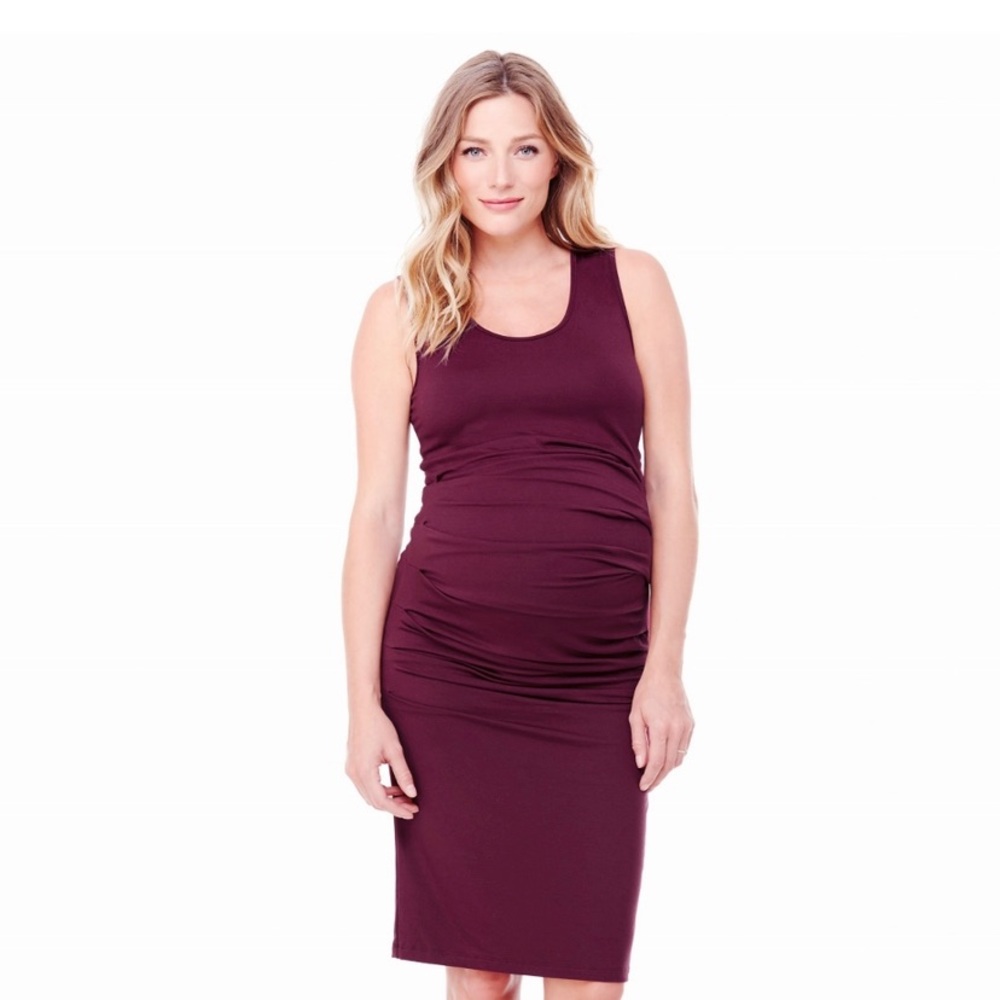 INGRID & ISABEL® Ruched Maternity Tank Dress